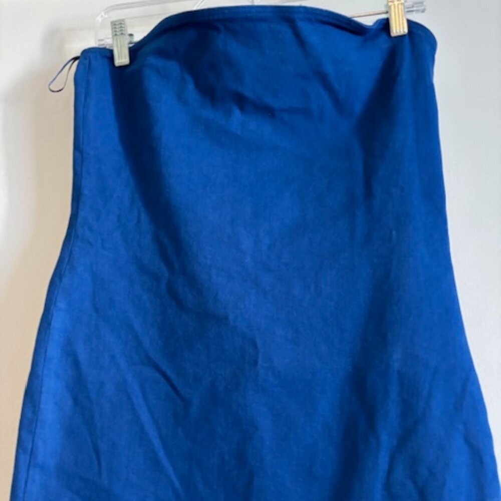 ZARA Bandeau Strapless Mini Cocktail Dress size large - Picture 3 of 5